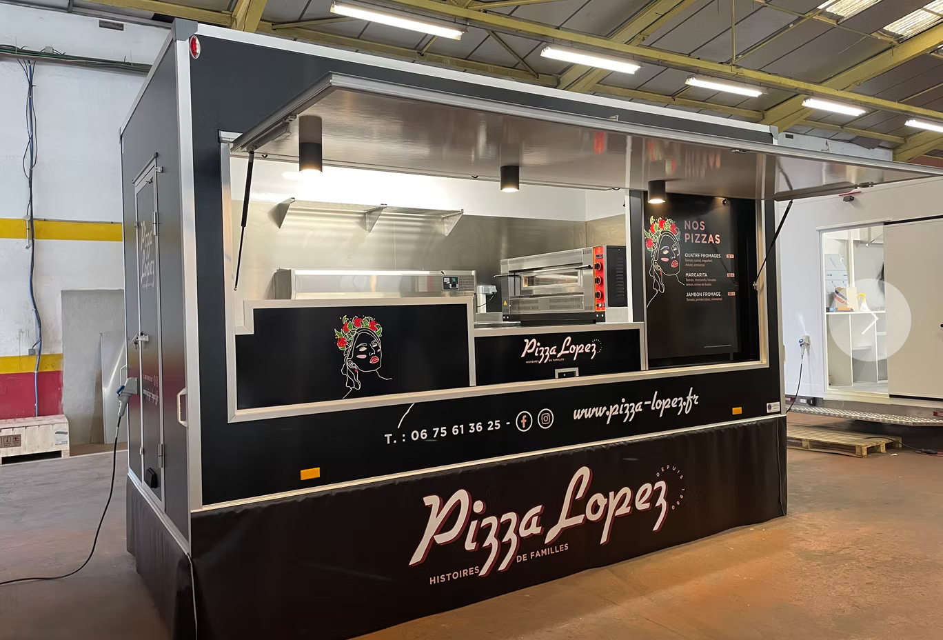 Remorque Pizza 4,20m