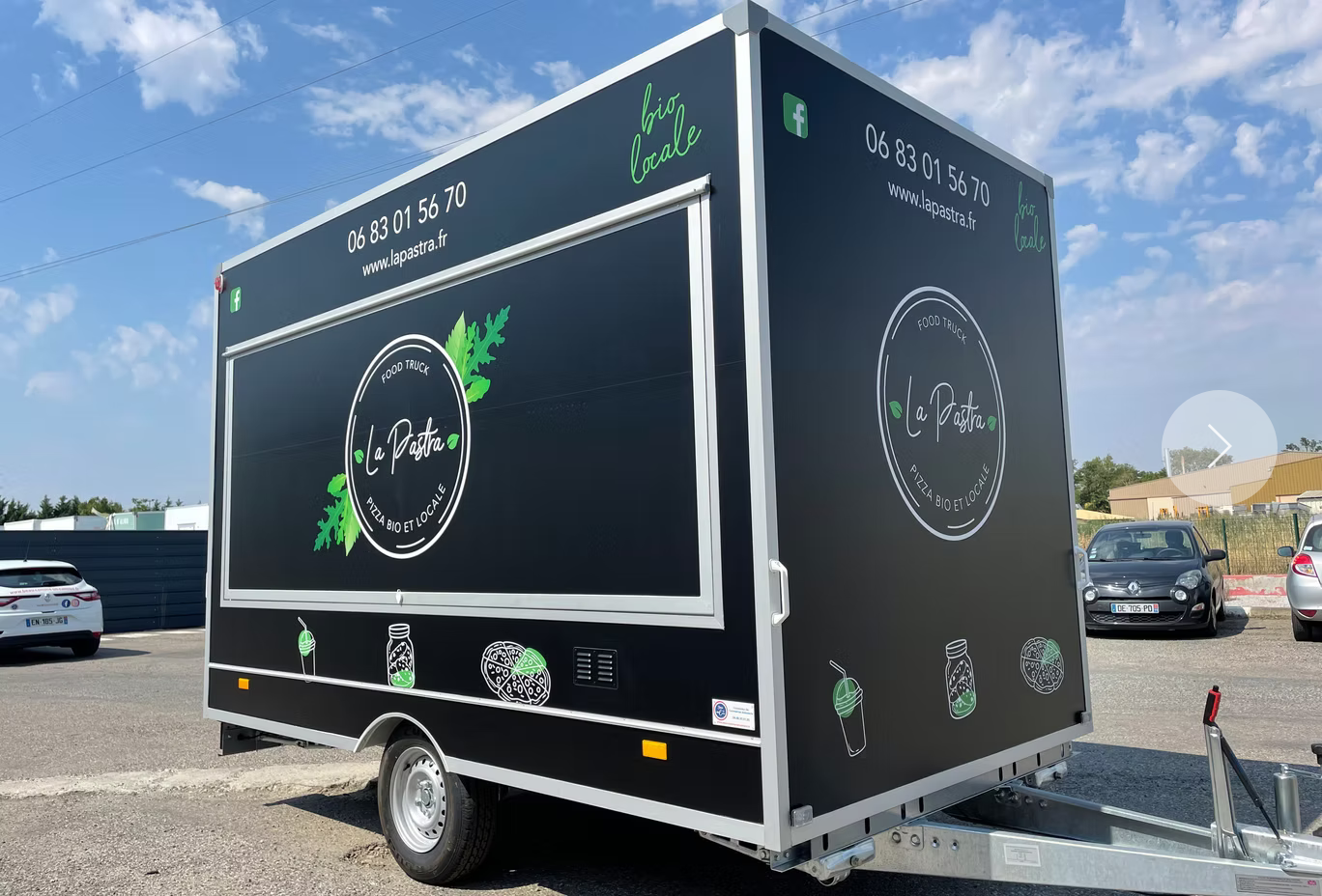 Remorque Pizza Feu de Bois